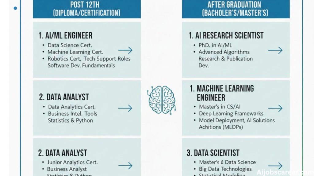 Artificial Intelligence (AI) Career Tracks Post 12th and Graduation Full Guide