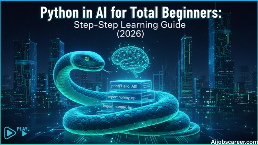 Python in AI for Total Beginners: Step-by-Step Learning Guide (2026)